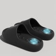 thumbnail image 3 of Rokment Shower Shoes for Women and Men Pillow Cloud Massage Slippers Soft Cushioned Anti Slip Water Pool Slide Sandals Comfortable Quick Drying Bathroom Sandals Black Size 8, 3 of 5
