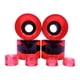 thumbnail image 1 of Ruedas de monopatín Cola Ruedas de skate Ruedas de crucero Rueda de amortiguación duradera con bujes Rojo claro, 1 of 8