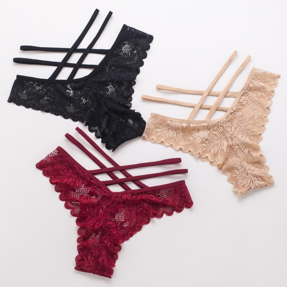 G Strings Sexy Panties Women Lace Low Rise Sex Thong Underpants G Strings  Female Underwear Pant Ladies Cross Strap Crotch Less Lingerie Woman  Intimate Thongs From Hsaiiou, $8.25