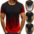 thumbnail image 2 of Playera/Camiseta Casual deportiva/camuflaje Manga corta cuello redondo para hombrepangjing, 2 of 4