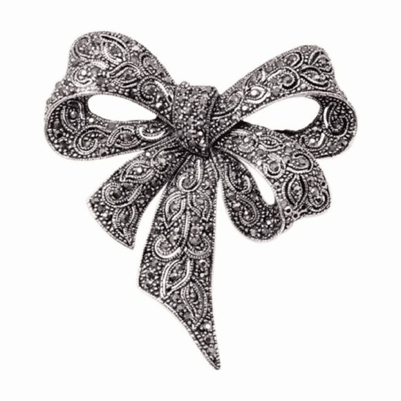 Don't Ask Broche Vintage Argentée pour Femmes – Bijoux Classiques Inspirés du Vintage pour Femmes