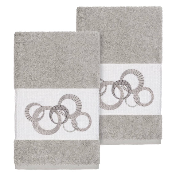 Linum Home Textiles Annabelle Turkish Cotton Embellished Hand Towel