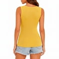 thumbnail image 3 of Women's Ribbed Tank Top, Viscose Sleeveless Round Neck Fitted Cami Shirts for Casual Daily Layering, 3 of 7