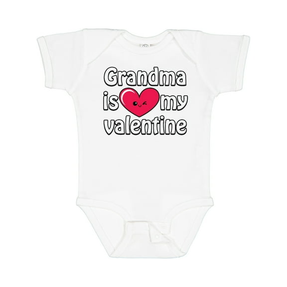 Inktastic Grandma is My Valentine Boys or Girls Baby Bodysuit