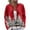 Watermelon Red, variant on WTOBBY Women's Christmas Print Knit Cardigan, Fun and Festive Holiday Sweater for Fall and Winter, Long Sleeve Pullover with Seasonal Designs,Beige L