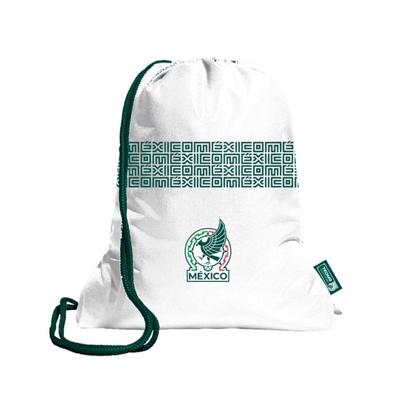 Morral Selección Mexicana Mundial Blanco con Cordones 1 Pieza