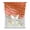Burnt Orange, variant on Red Ombre Coastal Tie Up Curtains for Kitchen Windows,Adjustable Rod Pocket Valance 54 Inch Long, Summer Nautical Beach Ocean Seaside Window Treatment Balloon Roman Blind Shade, 42" x 54"