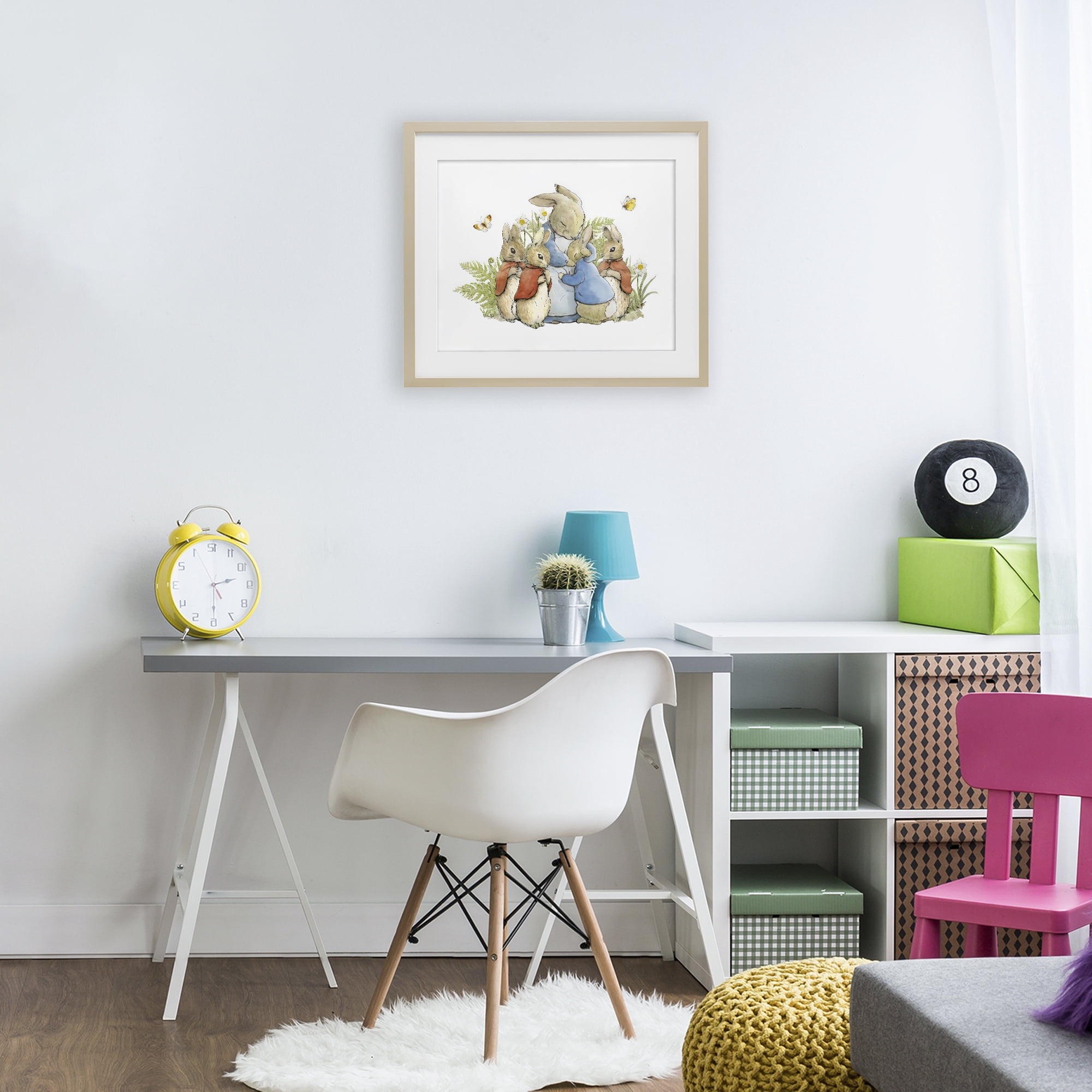 Stupell Industries Hugging Mother Rabbit Birch Framed Print Under Glass, design by Arlington Prints