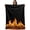 Orange, variant on Abstract Green Flame Blanket Soft Cozy Warm Throw Blanket for Couch, Plush Fuzzy Flannel Blankets for Sofa, Flickering Fire Pattern Black Bed Blankets Lightweight Gifts for Women, 30"x40"