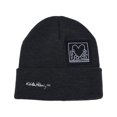 thumbnail image 1 of WITHMOONS Keith Haring Skull Beanie Hat Heart Patch Watch Cap CR51310 (Charcoal), 1 of 6
