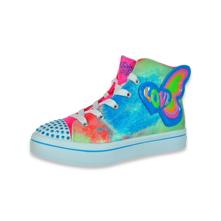 

Twinkle Top Girls Hi-Top Tie-Dye Sneakers - blue/multi 13 youth