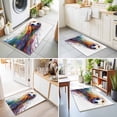thumbnail image 5 of Rainbow Soccer 2x3ft Non Slip Area Rug Abstract Paint Trails Artistic Multicolor Fluid Art Ball Washable&nbsp;Soft Area Rugs for Living Room, Indoor&nbsp;Circle Carpet for Bedroom Dining Room Kitchen, 5 of 9