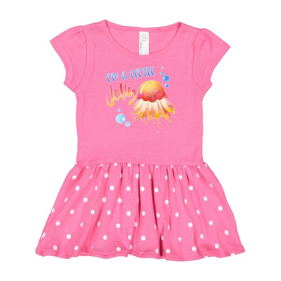 Inktastic I'm a Little Jelly Jellyfish Humor with Bubbles Gift Baby Girl Dress