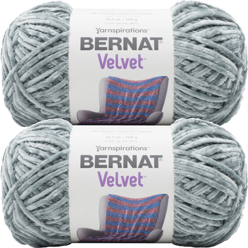 Bernat Velvet YarnSmokey Green, Multipack Of 2