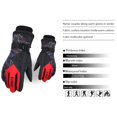 thumbnail image 4 of Ski Gloves,Winter Waterproof Snowboard Snow, 3M Warm Touchscreen Cold Weather Women Gloves Wrist Leashes, 4 of 5