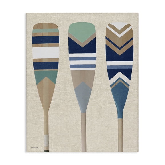 Stupell Industries Rustic Lodge Boat Oar Trio Canvas Art, 24 x 30, by Amber Sterling