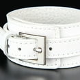 thumbnail image 3 of EHJRE Fashion Jewelry Vintage PU Cow Leather Wide Cuff Bracelet Snap Bangle for Men White, 3 of 9