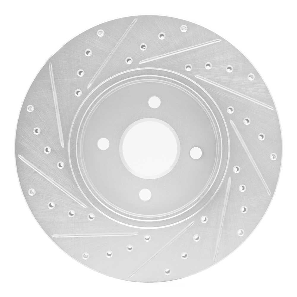 Dynamic Friction Company 631-54050R DFC Brake Rotor - Drilled And Slotted - Silver