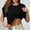 Black, variant on WRFWUL Womens 2 Pack Cap Sleeve Tank Tops with Built in Bra Casual Crew Neck T-Shirts Summer Basic Padded Yoga Athletic Shelf Bra Tops