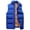 Blue, variant on Mens Winter Gilet Warm Waistcoat Gilet Fleece Lined Windproof Sleeveless Jacket Thermal Body Warmer Outerwear Vest Stand Collar Padded Outdoor Vest with Pockets for Fishing Hiking S