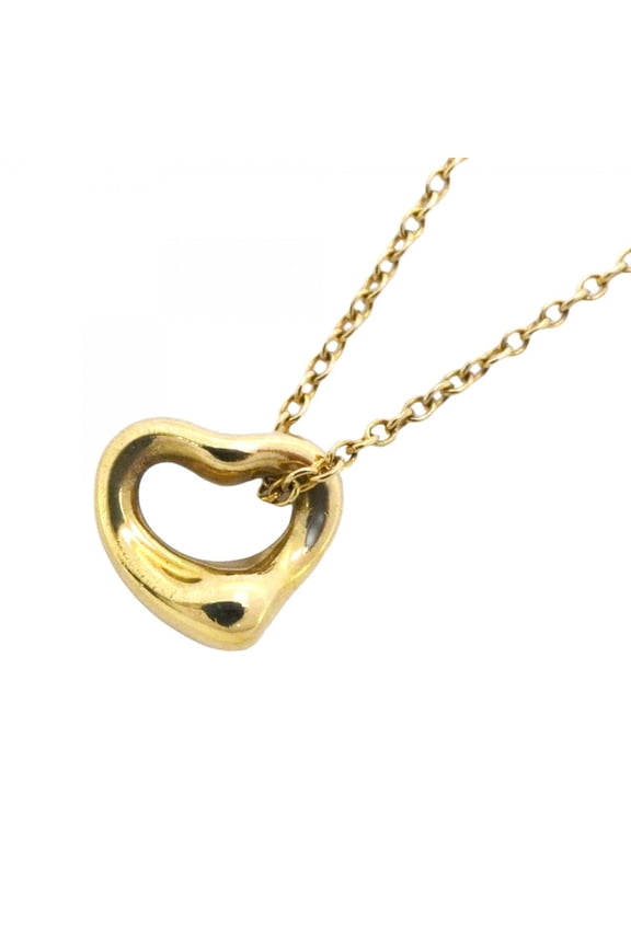 Pre-Owned Tiffany Heart Necklace in 18KYG Yellow Gold for Women (Good)