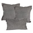 thumbnail image 1 of Set de 3 Cojines Decorativos (1 Cuadrado + 1 Cuadrado Grande y 1 Rectangular) Niz Gris Oscuro, 1 of 7