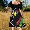 thumbnail image 3 of Vestido de manga corta con logotipo alternativo vestidos s para ocasis oficiales, 3 of 6