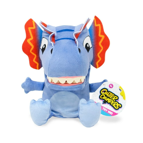 Chatter Chompers Dilophosaurus Plush 6.5", Interactive Collectible Toy, Funny Sound Effects, Ages 3 