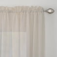 thumbnail image 1 of Miller Curtains  Preston Sheer 108-Inch Rod Pocket Curtain Panel - 52 X 108 - 52 X 108 Linen, 1 of 5