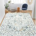 thumbnail image 4 of shiyou-Vintage Persian Rug 4x6 Print Distressed Carpet Grey Multi Thin Rug Chenille Mat Lightweight for Kitchen Living Room Bedroom Dining Room, 4 of 4