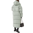 thumbnail image 3 of Liacowi Women Juniors Winter Long Quilted Puffer Coat Winter Lightweight Long Sleeve Zipper Warm Hooded Outerwear Padded Jacket with Pockets, 3 of 6