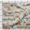 thumbnail image 2 of Soimoi Animals Print, Velvet Fabric, Decor Sewing Fabric by The Yard 54 Inch Wide,Decorative Fabric for Upholstery and Home Accents, Light Brown, 2 of 5