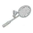 thumbnail image 1 of Alamode LO2823 Women Imitation Rhodium White Metal Brooches with Top Grade Crystal in Clear, 1 of 1