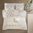 thumbnail image 3 of Home Essence Janelle Metallic Printed Duvet Cover Set, Blush, Full/Queen, 3 of 16
