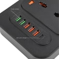 thumbnail image 4 of Home Power Strip, 5 Puertos USB 1 TUpo C Puerto Universal Power Strip versátil para centro Comercial, 4 of 7