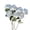 Blue/7pcs, variant on AYktou 7 Pcs Artificial Flowers Artificial Rose Bouquet, 20 Inch Gradient Color Silk Rose Bouquet Rainbow Faux Flowers for Vase DIY Floral Arrangement Wedding Party Table Centerpieces Home Decor