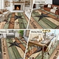 thumbnail image 5 of Texas Star Vintage Area Rugs 8'x10', Washable Small Throw Rugs for Living Room Patio, Berry Sage Green Brown Wooden Indoor Outdoor Rug Non-Slip Low Pile Carpet Runner Reversible Floor Mats, 5 of 8