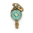 thumbnail image 1 of Las plantas verdes mexico totems antigua civilización dibujo Broche broche broche broche Metal retro, 1 of 3