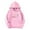 Pink, variant on Little Girl Pullover Hoodie Sweatshirt Long Sleeved Print Hoodie Pullover with Pocket Trendy Fall Outfits Size 5-6T ,White