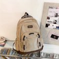 thumbnail image 5 of 1pc Sac à Dos Cool Rétro Tendance, Sac d'École d'Étudiant de Lycée Femmes Hommes Sac à Dos, Sac à Dos Design Multi-Couches, Sac Polyvalent Preppy, Sac de Voyage de Grande Capacité, 5 of 5