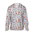 thumbnail image 2 of Lsque Tulips Flowers UPF 50+ Lightweight Sun Protection Men's Women's Long Sleeve Shirt, Hoodie Performance -Small, 2 of 9