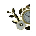 thumbnail image 3 of 40" Gold and White Floral Wall Clock, 3 of 6