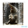 thumbnail image 2 of Cortina de ducha estampada Cortina de baño impermeable Cortina de baño de poliéster Tipo 1 180x180cm Scienceny HA6769-01B, 2 of 6