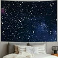 thumbnail image 2 of Shiartex  Night Sky Stars Tapestry Wall Hanging Starry Dark Blue Galaxy Universe Tapestries Space Room Wall Art TapestriesKids Adults for Bedroom Living Room Dorm 40x30inch, 2 of 6