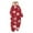 QZZ294-Red, variant on Meichang Matching Family Christmas Pajamas Hooded Onesie Long Sleeve Jumpsuit with Christmas Print Cozy Sleepwear for All