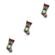 thumbnail image 1 of Yuarrent Calcetín de Navidad Decoración sin rostro Colgante Bolsa de media de felpa de Navidad Adorno de fiesta Regalo de Año Nuevo Chimenea Type1 NO1, 1 of 6