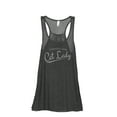 thumbnail image 1 of Completely Sane Cat Lady Women's Fashion Sleeveless Flowy Racerback Workout Yoga Tank Top Charcoal Grey Large, 1 of 3