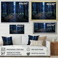 thumbnail image 4 of Designart "Path To The Forest Blue" Landscapes Floater Framed Canvas Wall Art, 4 of 7