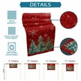 thumbnail image 7 of Table Runner Dresser Scarves 70 Inch Long, Christmas Watercolor Green Pine Tree Linen Dining Table Runners Xmas Tree Snowflake on Red Tabletop Scarf for Wedding Holiday Party Kitchen, 7 of 7