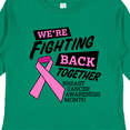 thumbnail image 4 of Inktastic We're Fighting Back Together Breast Cancer Awareness Month Boys or Girls Long Sleeve Toddler T-Shirt, 4 of 5
